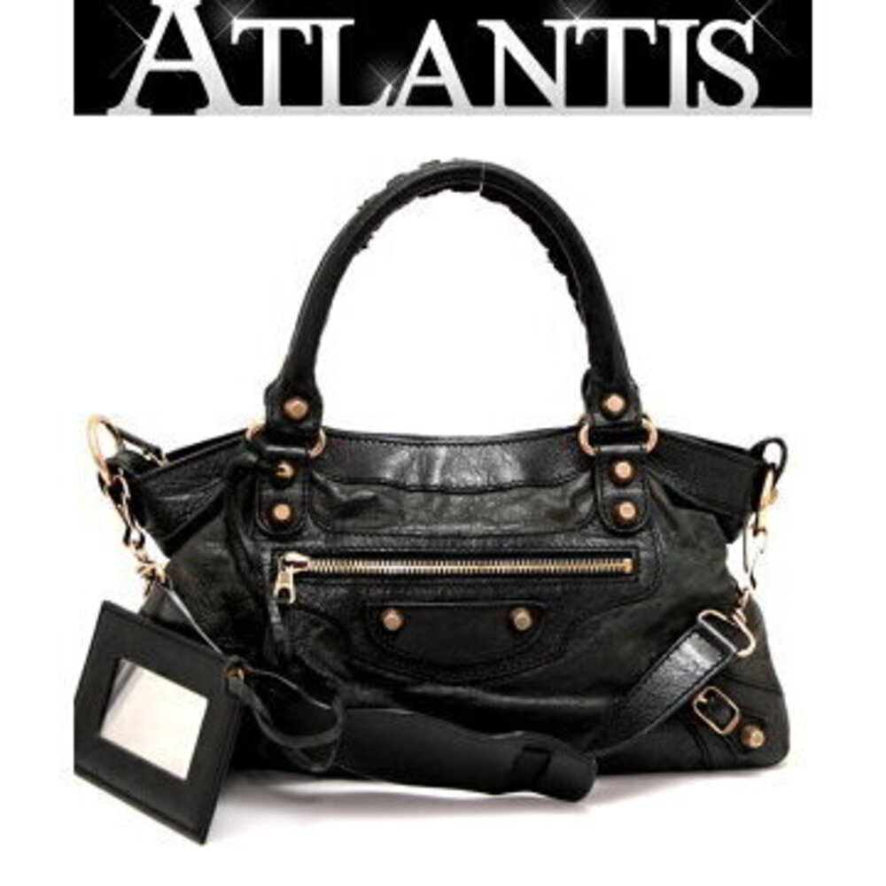 Balenciaga Giant First Bag Leather Black